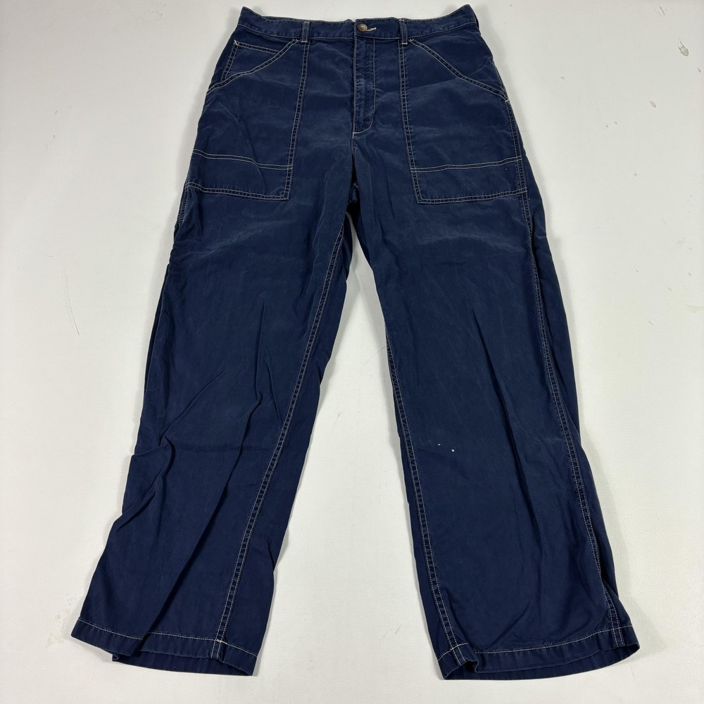 Denim & Supply Ralph Lauren Pants Womens 12 Blue Carpenter Straight Leg Twill‎